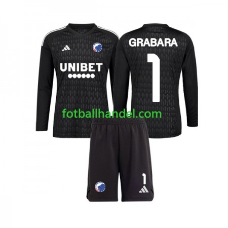 Barn Fotballdrakter Keeper FC Copenhagen GRABARA 1 Borte 2023-24 Langermet